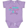 thumbnail image 3 of Inktastic Yeah I'd Rather Be with My Yaya in Pink Blue and Purple Boys or Girls Baby Bodysuit, 3 of 5