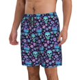 thumbnail image 2 of Fuzoiu Funny Skull Flower Print Men's Beach Shorts,Men's Swim Trunks,Quick Dry Board Shorts with Pockets,Men's Bathing Suits for Surfing, Running, and Casual Wear-XX-Large, 2 of 6