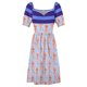 thumbnail image 4 of Kewtiepie Vestido de manga corta vestidos de verano para mujer 2025 Vestidos vestido de gala morado, 4 of 6