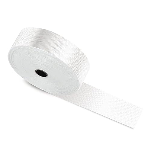 Fiberglass Cloth Tape,6 oz,1 inch Wide by 43 yd, Woven Fiberglass Fabrics Tape White 1inch White 1inch