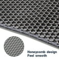 thumbnail image 3 of Cat Litter Mat for Pet Kitty Litter Box,Waterproof Cat Mat Honeycomb Double Layer Design,Soft on Paws,No Slip Cat Litter Trapping Mat,Machine Washable,Anti-Tracking - Grey,23.6 * 15.7", 3 of 7