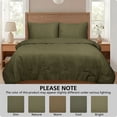 thumbnail image 6 of Mainstays 3-Piece Waffle Comforter Set with Matching Shams, Mossy Green, King, 6 of 11