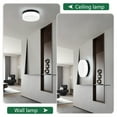 thumbnail image 6 of Jopath 12 Inch LED Flush Mount Ceiling Light, Modern Kitchen Recessed Ceiling Lamp Closet Round Surface for Bathroom Laundry Bedroom Hallway Black, 6 of 8