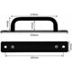 thumbnail image 2 of Tirador para Puerta Corredera Zhivalor 2 Piezas Negro con Tornillos para Cocina Muebles Armarios, 2 of 5