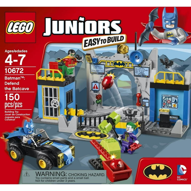 LEGO Juniors Batman Defend the Batcave 150 Piece Kids Building Play Set 10672