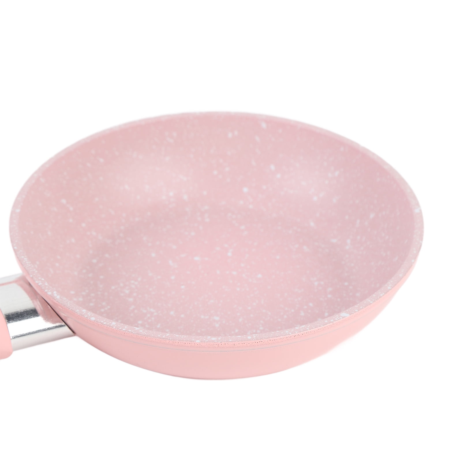 NFTIGB 2-Piece Aluminum Alloy Nonstick Frying Pan and Removable Soup Milk Pot Set for Electric Ceramic Stove Mini Saucepan Stewpan Combo, Multicolor, 9.6 inches / 24.5 cm