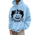 thumbnail image 1 of LUOGENLI Chandails à Capuche pour Hommes Graphiques Course Chandail à Capuche Graphique d'Halloween pour Hommes Chandail Molletonné à Enfiler Décontracté Chaud Doublé Veste à Capuche pour Automne Hiver Confort Chandails à Capuche pour Hommes à Fermeture Éclair Chaud Bleu Ciel Taille TTG, 1 of 4