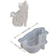 thumbnail image 1 of Molde de silicona for vela de conejito de Pascua 3D, molde de jabón hecho a mano DIY, molde de escayola de resina for gato y conejo, esencial for decoración del hogar, 1 of 2