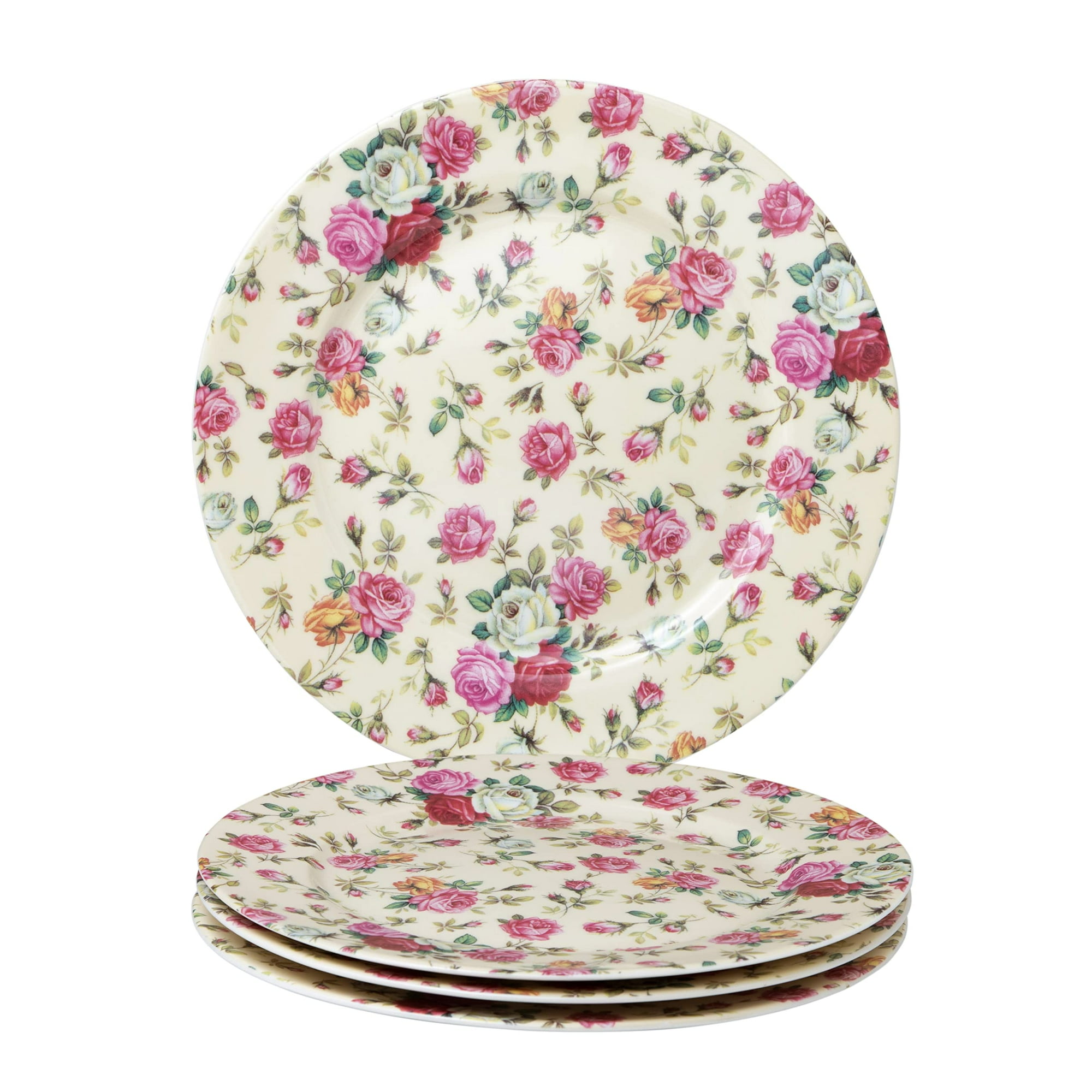 gracie china by coastline Imports cream Rose chintz All Over Set