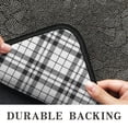 thumbnail image 6 of Black White Plaid Checkered Pattern Door Rugs,Washable Non Slip Door Mats Indoor,Decorative Door Mats,Entry Mat Indoor for Entrance,Bedroom,Kitchen,Bathroom,30"x17", 6 of 6