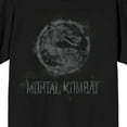 thumbnail image 2 of Mortal Kombat Klassic Logo Men's Black Crew Neck Short Sleeve Tee-Medium, 2 of 7