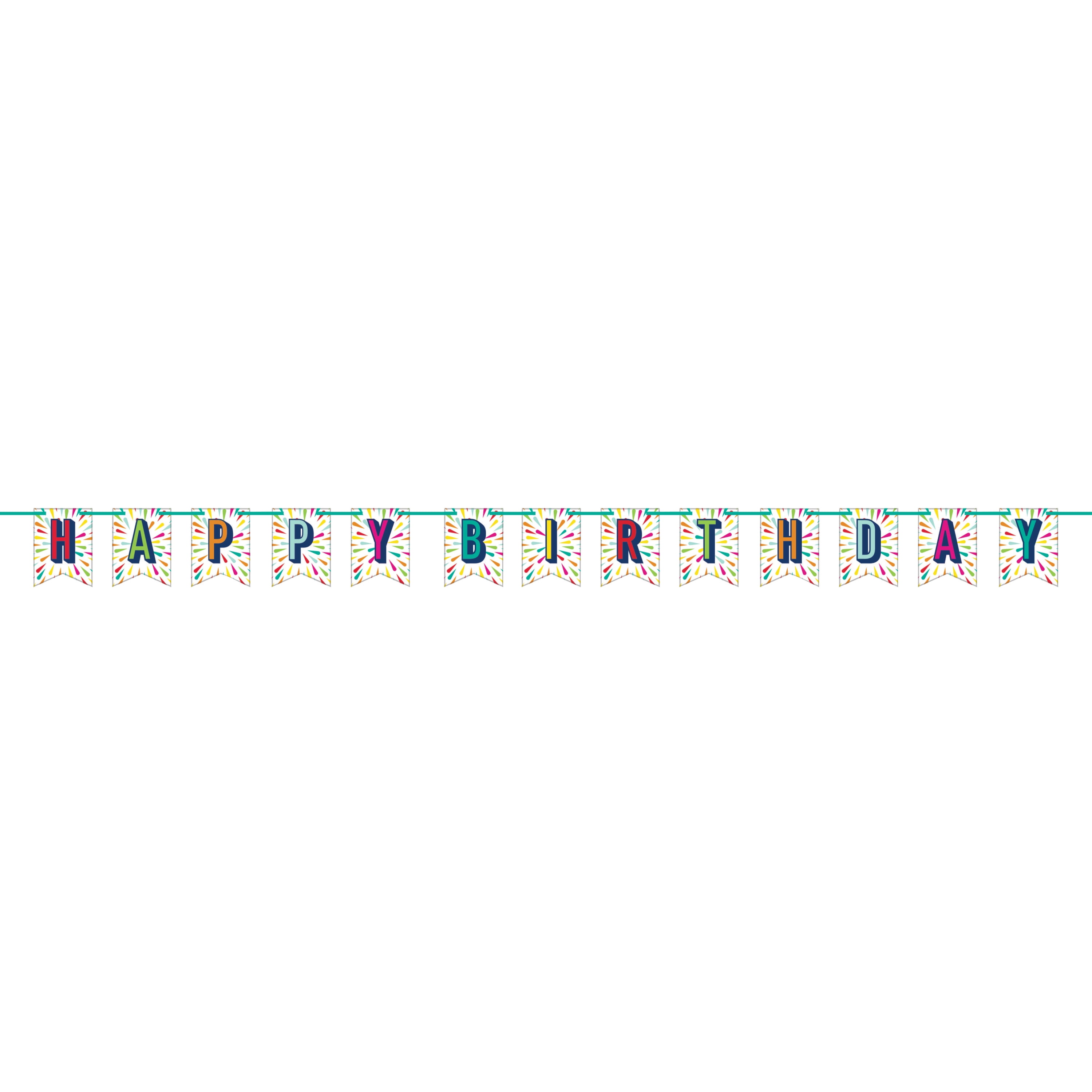 Amscan Colourful "Happy 70th Birthday" Foil Party Banner 9ft 