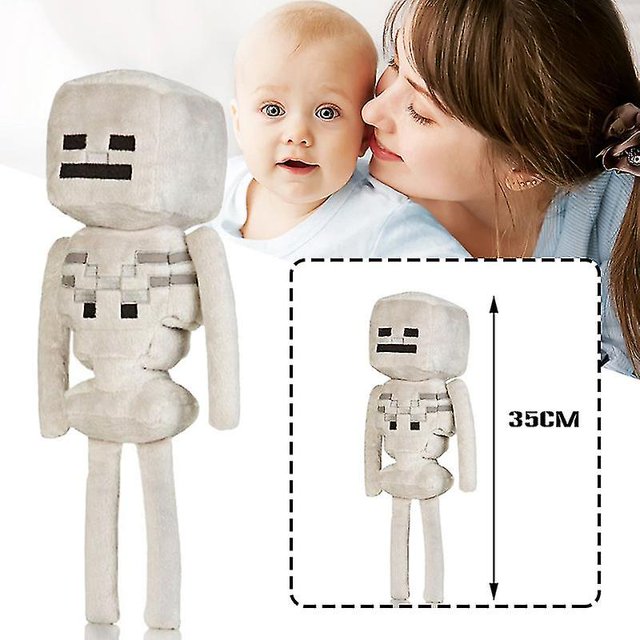 Muñeco de peluche esqueleto Minecraft Oso de Fresa Ultra suave regalo de cumpleaños para niños 35 cm