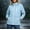 Blue, variant on XPMWRP Women Detachable Hood Stand Collar Drawstring Waist Windproof Jacket Multi Pocket Zip Up Casual Outdoor Coat Black S