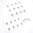 thumbnail image 2 of Fofosbeauty 24pcs Square Fake Nails, Press on False Nails,French Blue, 2 of 8
