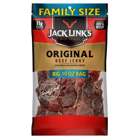 Jack Links Beef Jerky Value Size, Original, 10oz (Best Way To Store Jerky)