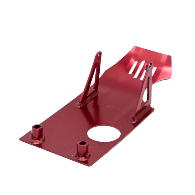 licencia De Deslizamiento Del Motor De Aluminio Para per per per CRF50 Dirt Bike 50cc 70cc 90cc 110cc 125cc 140cc YX SSR (Rojo) Sharpla PLACA PROTECTOR PIT BIKE