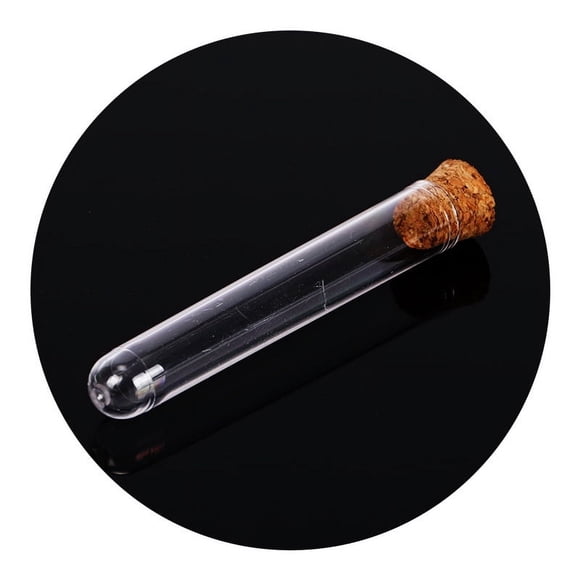 Tubo de ensayo de plástico con tapa Tubo de muestreo de plástico PS 15*100 mm Tubo de ensayo transparente