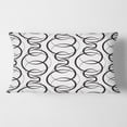 thumbnail image 2 of Designart Retro Geometrical Abstract Minimal Pattern VI' Mid-Century Modern Throw Pillow - 12x20, 2 of 2