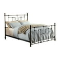 thumbnail image 2 of Furniture of America Marco Panel Bed, California King, Powder Coated Black, 2 of 3