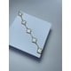 thumbnail image 2 of Pulsera Trébol Enchapado Oro 18k Acero Inoxidable Unisex Blanco, 2 of 3