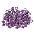 thumbnail image 1 of Methold 100 piezas identificar anillos de paloma anillos de pierna de plástico de aluminio bandas de palomas Suministros para pájaros Violeta, 1 of 1
