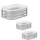 thumbnail image 2 of 3PCS 1.6L with 3 Tier Meat Pieces Storage Box Airtight Lid Dishwasher Safe 3Layer Crisper, 2 of 5