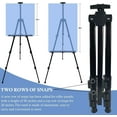 thumbnail image 5 of Art Painting Display Artist Easel Stand,General Portable Metal Adjustable Easels for Painting Canvases Height from 17 to 66 Inch - Carry Bag for Table-Top/Floor Displaying and Wedding Signs - Black, 5 of 8