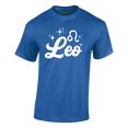 thumbnail image 2 of Respect My Tshirt - Leo Zodiac Sign Graphic T-Shirt, Astrology Symbol Design, Crew Neck, Blue, XL, 2 of 3