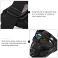 thumbnail image 3 of KAKOWELY Máscara de calavera para montar a caballo, gafas de seguridad para montar en carretera, accesorio para disfraz de cosplay, 3 of 4