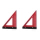 thumbnail image 1 of Woodworking Triangle Ruler Set Hole Ruler Aluminum Alloy Backing Ruler Measuring Layout Marking Tool, 1 of 5