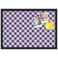 thumbnail image 2 of PinPix 26x18 Custom Cork Bulletin Board Argyle Purple Poster Board Has a Fabric Style Canvas Finish, Framed in Argyle Purple, by ArtToFrames (PinPix-633), 2 of 6
