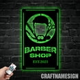 thumbnail image 4 of Craftnamesign Custom Barber Shop Metal Sign, Custom Barber Shop Name Sign, Hair Salon Metal Decor, 4 of 5