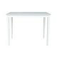 Solid Wood 30 x 48 inch Dining Table in White - Walmart.com