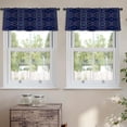 thumbnail image 2 of LALILO Kitchen Curtain Valance Tie Dye Colorful Boho Ink Rod Pocket Window Curtain 52"x 18" Set of 2, 2 of 7