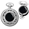 thumbnail image 1 of Kchss - Espejo de obsidiana natural para adivinaci&oacute;n, meditaci&oacute;n, brujer&iacute;a, regalos de bruja para hombres y mujeres, jard&iacute;n secreto, plata, 1 of 7