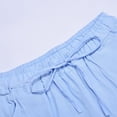 thumbnail image 2 of Akiihool Men's Summer Pants for Work Mens Casual Pants Loose Fit Elastic Drawstring Waist Pants (Light Blue,4XL), 2 of 5