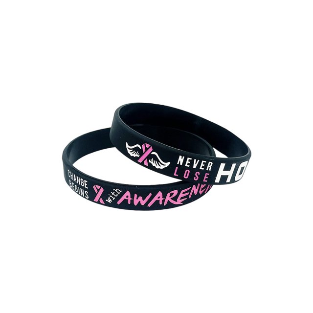 Día de Concienciación Sobre Enfermedades Mamarias Pulsera de Silicona Cinta Rosa Pulsera de Prevención de Concienciación Sobre Enfermedades Mamarias Pulsera de Cuidado para la Promoción de la Salud De