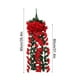 thumbnail image 3 of Artificial Violet Rattan Hanging Orchid Basket | Silk Simulation Flower Vine | Lifelike Wall Décor for Living Room Balcony Home | 90 cm Long | 2-5 cm Flowers | 1 Piece, 3 of 7