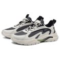 thumbnail image 3 of Men's Breathable Mesh & Synthetic Casual Sneakers, Lightweight Lace-Up Dad Shoes with Chunky Sole, Non-Slip Footwear for Walking, Running, and Everyday Wear, 3 of 10