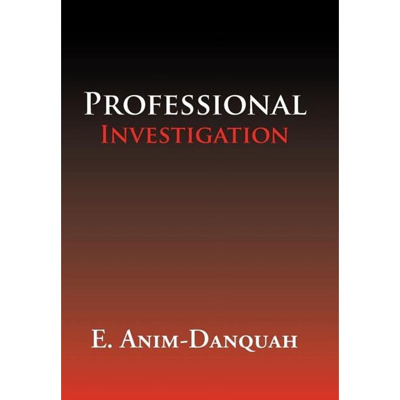 Professional Investigation, (Hardcover)