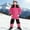 Hot Pink, variant on Snow suit For Kids Boys One Piece Ski Suits Warm Coveralls Waterproof Windproof Kids Winter Gear Girls Snow Suits Size 3-4 Years