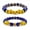 Blue, variant on 2pcs Men's Domineering Pixiu Bracelet Men's Local Tyrant Bracelet Buddha Beads Six-character Mantra Beaded Bracelet,Red