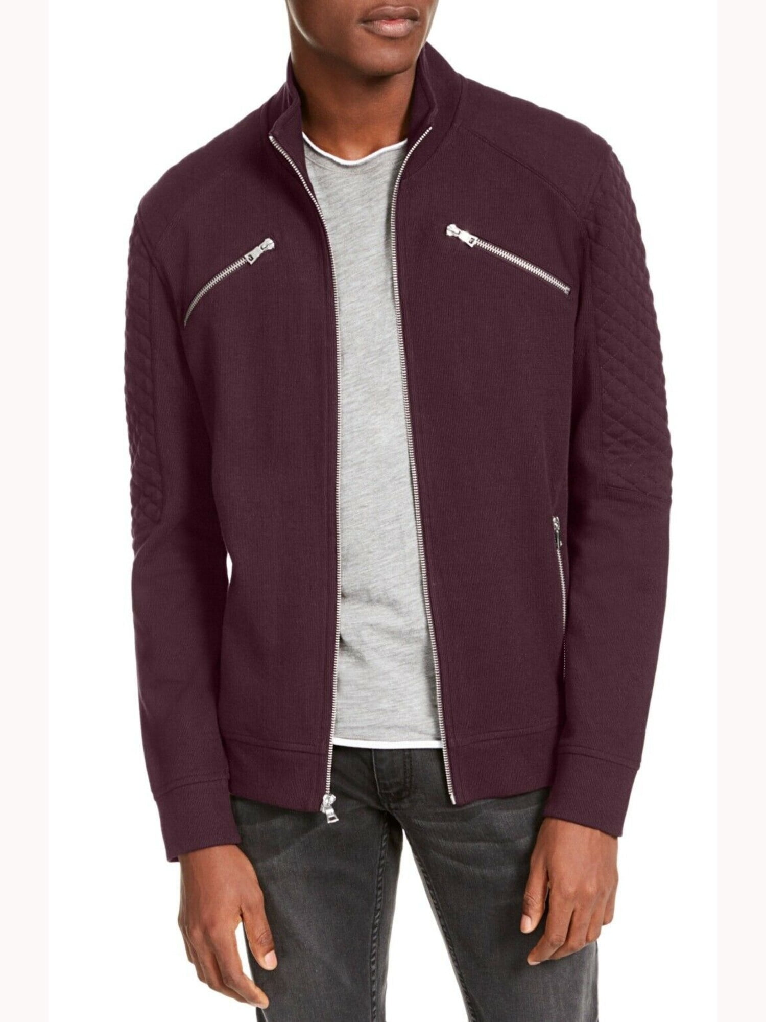 mens burgundy windbreaker