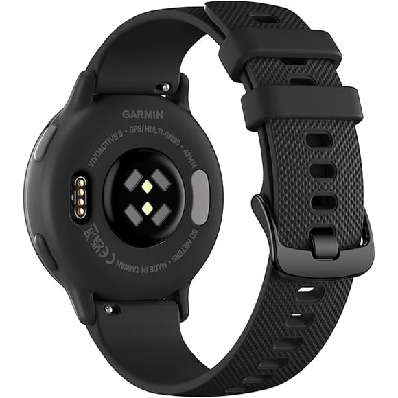 xixishop Compatible with Garmin Vivoactive 3 Strap - 20mm Strap for Vivoactive 5 - Venu 2 Plus Venu Sq Venu - Forerunner 245 645 55, Sport Soft Silicone Replacement Bands for Garmin Vivomove HR