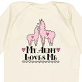 thumbnail image 4 of Inktastic Llama Aunt Loves Me Girls Girls Long Sleeve Baby Bodysuit, 4 of 5