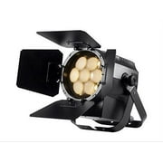 MONOPRICE 7x20W COB LED Theater PAR Light with Motorized Zoom and Barn-Doors (3200K, 28-70 beam angle)