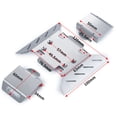 thumbnail image 1 of Baohd 3pcs Wear-resistant Armor Steel For SCX6 1/6 Crawler Silver RC Car Accessories Replacement Parts RC Upgrade Part RC Car Part, 1 of 6