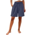 thumbnail image 2 of Aimik Women's Relaxed Shorts Elastic Waist Sports Shorts with Drawstring Summer Loose Fit Shorts, 2 of 6