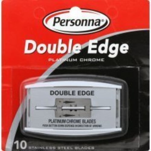 Personna Platinum Stainless Steel Double Edge Razor Blades 10 Blades